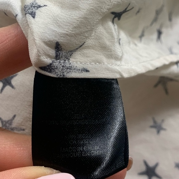 Tibi Silk Starfish Novelty Print Cream Sleeveless Dress - Picture 6 of 10